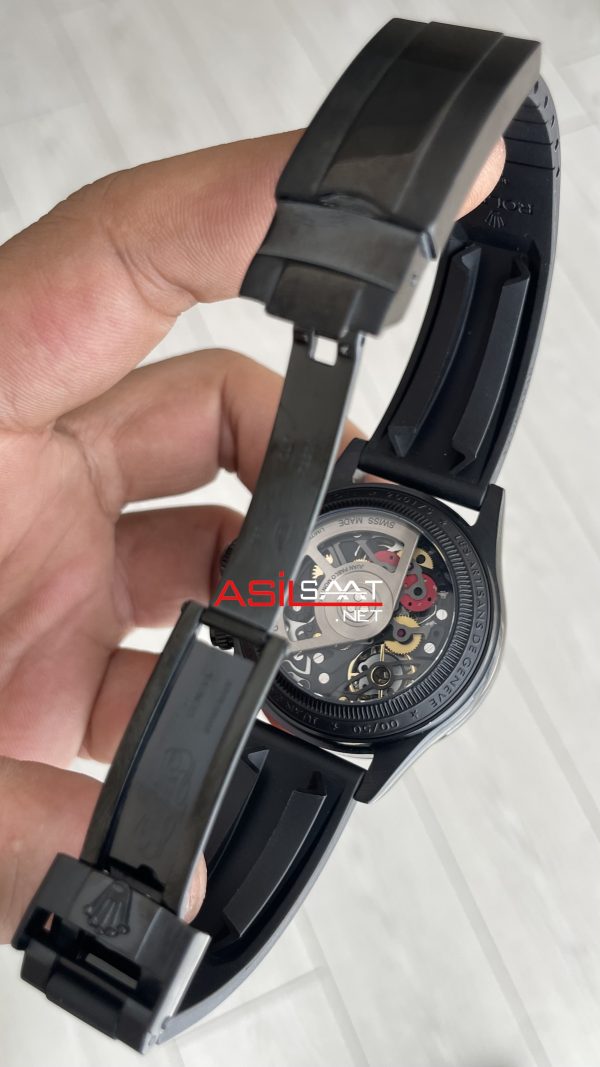 Rolex Daytona Juan Pablo Montoya Oysterflex PVD Siyah 42mm Replika Saat
