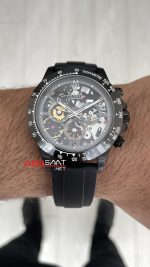 Rolex Daytona Juan Pablo Montoya Oysterflex PVD Siyah 42mm Replika Saat