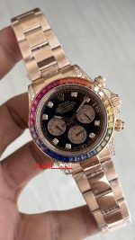 Rolex Daytona Rainbow 116595RBOW Rose 40mm Replika Saat