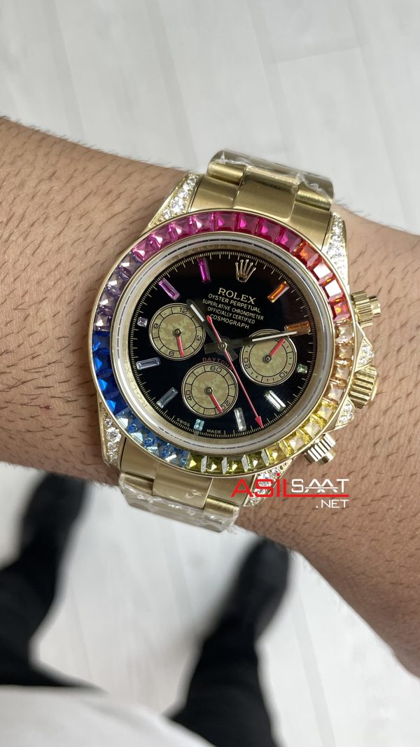 Rolex Daytona Rainbow 126598RBOW Replika Saat