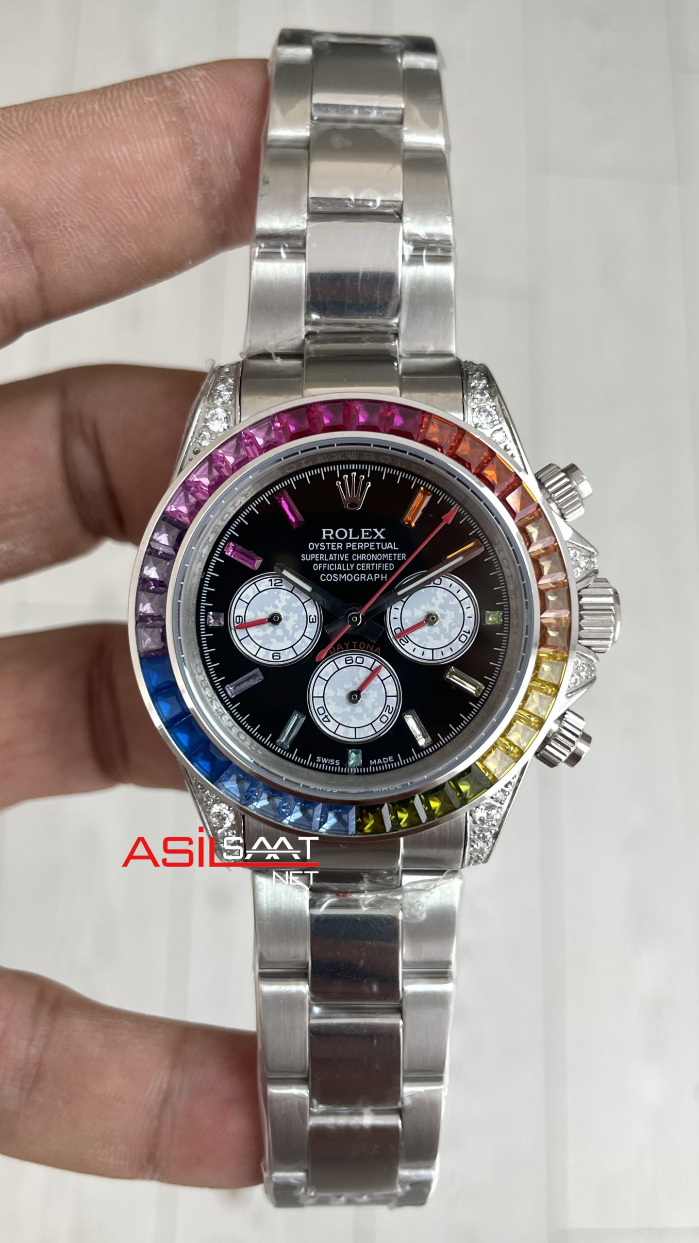 Rolex Daytona Rainbow 126599RBOW Replika Saat Rolex Daytona Rainbow 126599RBOW Replika Saat