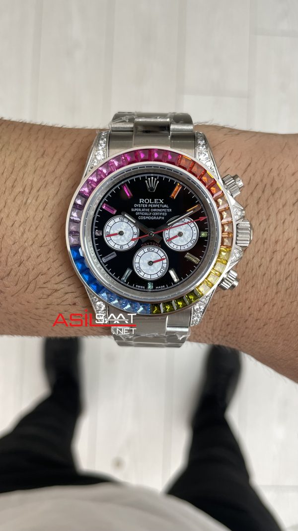 Rolex Daytona Rainbow 126599RBOW Replika Saat Rolex Daytona Rainbow 126599RBOW Replika Saat