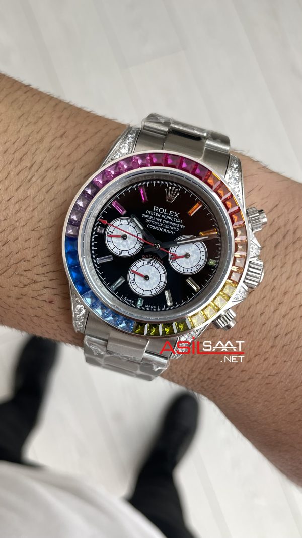Rolex Daytona Rainbow 126599RBOW Replika Saat Rolex Daytona Rainbow 126599RBOW Replika Saat