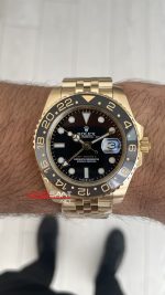Rolex Gmt Master II 126718GRNR Jubilee Gold 40mm Replika Saat