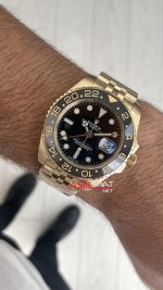 Rolex Gmt Master II 126718GRNR Jubilee Gold 40mm Replika Saat