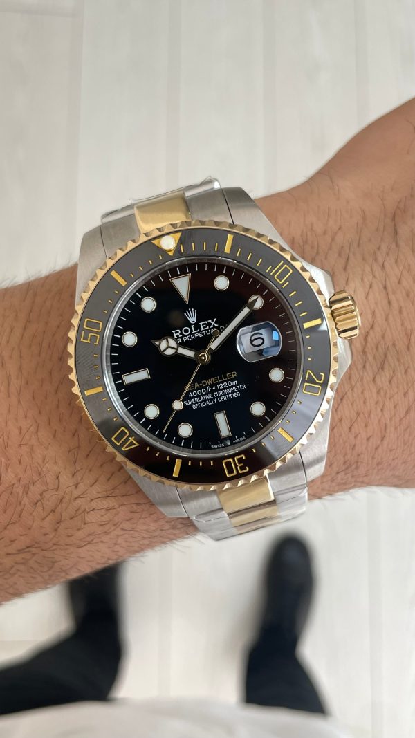 Rolex Sea Dweller 126603 Two Tone Gold 43mm Replika Saat Rolex Sea Dweller 126603 Two Tone Gold 43mm Replika Saat