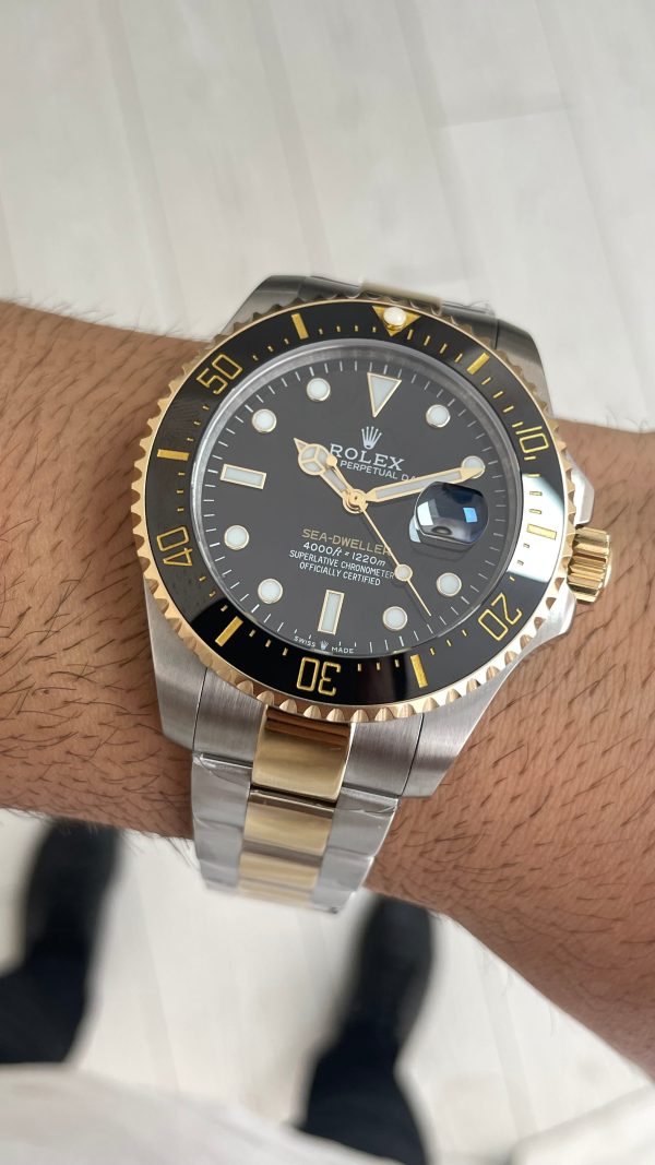 Rolex Sea Dweller 126603 Two Tone Gold 43mm Replika Saat Rolex Sea Dweller 126603 Two Tone Gold 43mm Replika Saat