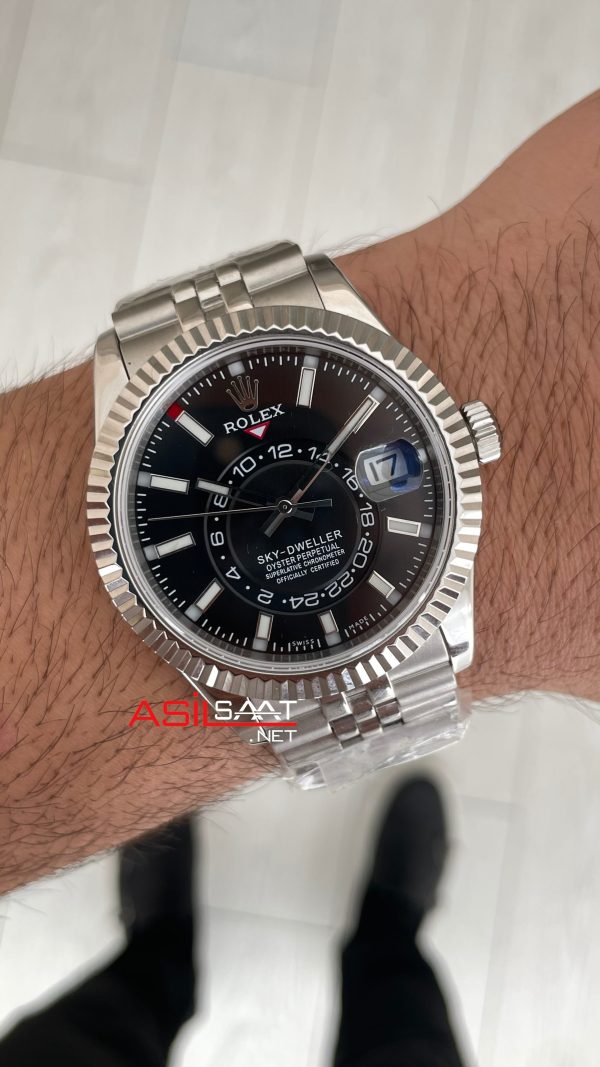 Rolex Sky Dweller Siyah 336934 Jubilee 42mm Swiss ETA Saat