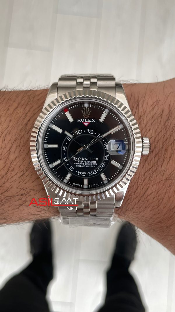Rolex Sky Dweller Siyah 336934 Jubilee 42mm Swiss ETA Saat