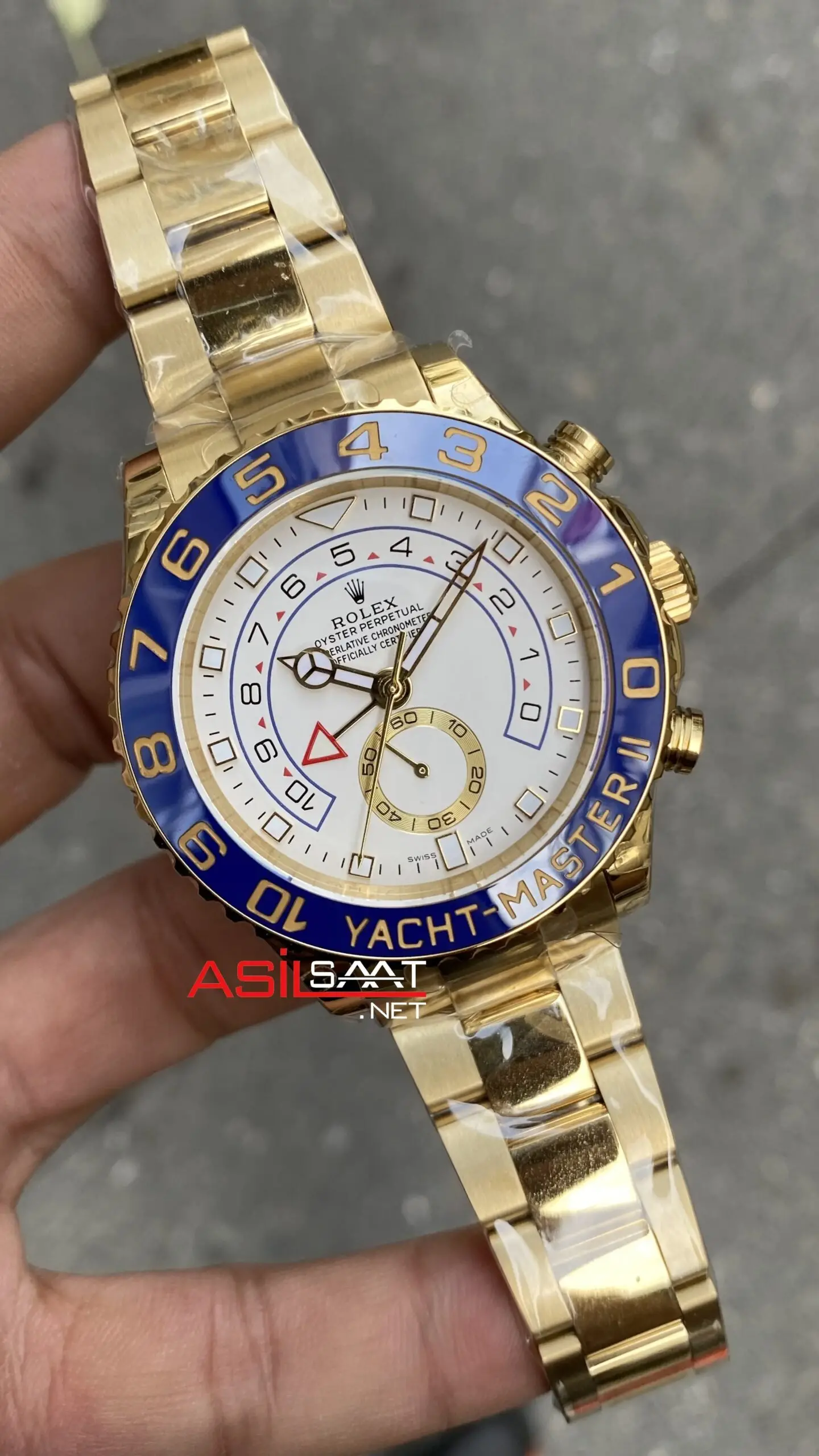 Rolex Yacht Master II Gold 116688 White Dial 44 mm Swiss Eta