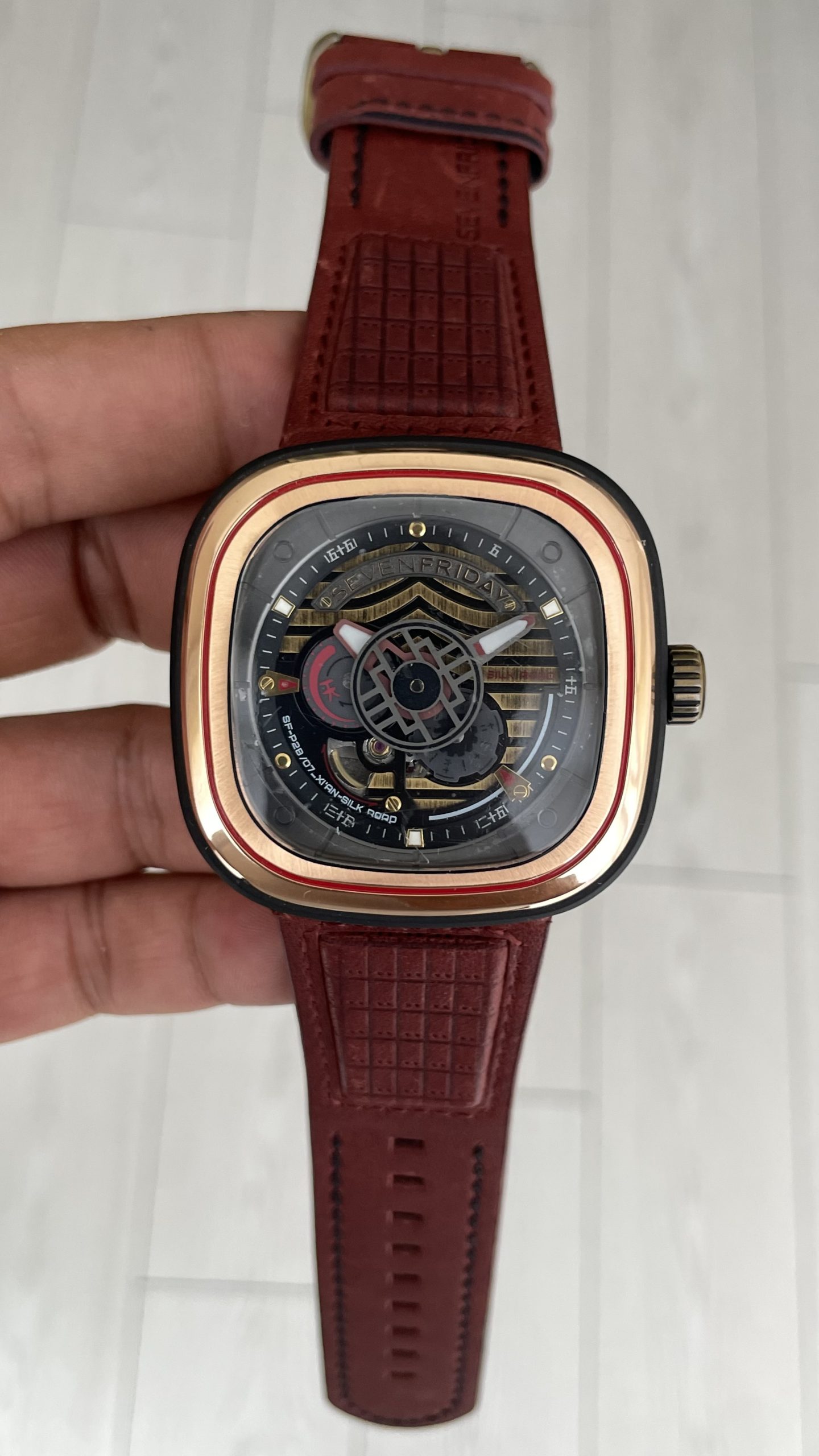 SevenFriday Silk Road Xi an P Series P2B/07 Rosegold 47mm Replika Saat SevenFriday Silk Road Xi an P Series P2B/07 Rosegold 47mm Replika Saat