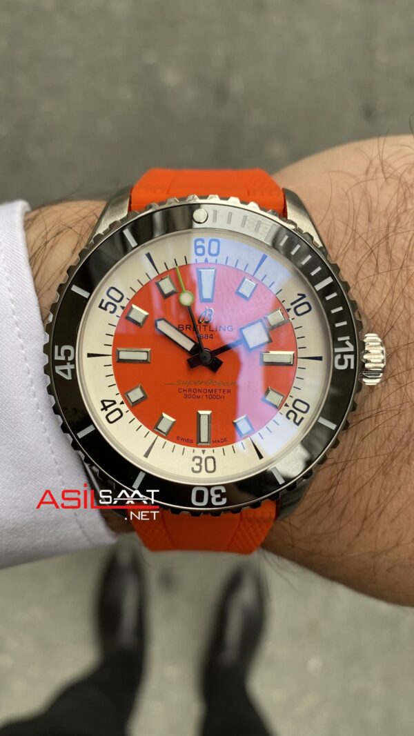 Breitling Superocean 44 mm Turkuaz Replika Saat