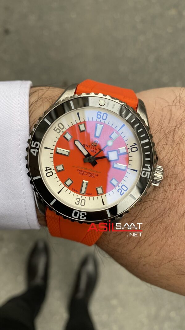 Breitling Superocean 44 mm Turkuaz Replika Saat