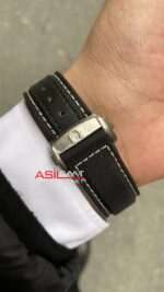 Omega Replika Saat Speedmaster Snoopy Award 50th Anniversary Siyah 42 mm
