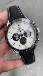 Omega Replika Saat Speedmaster Snoopy Award 50th Anniversary Siyah 42 mm