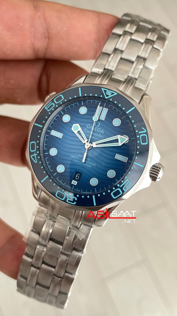 Omega Seamaster Diver Summer Blue 42mm 75th Anniversary Replika Saat Omega Seamaster Diver Summer Blue 42mm 75th Anniversary Replika Saat