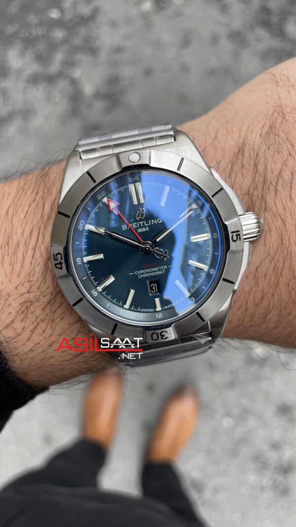 Breitling Chronomat GMT Mavi Replika Saat