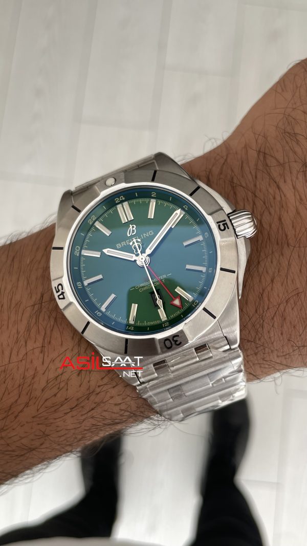 Breitling Chronomat GMT Yeşil Kadran 40mm Replika Saat Breitling Chronomat GMT Yeşil Kadran 40mm Replika Saat