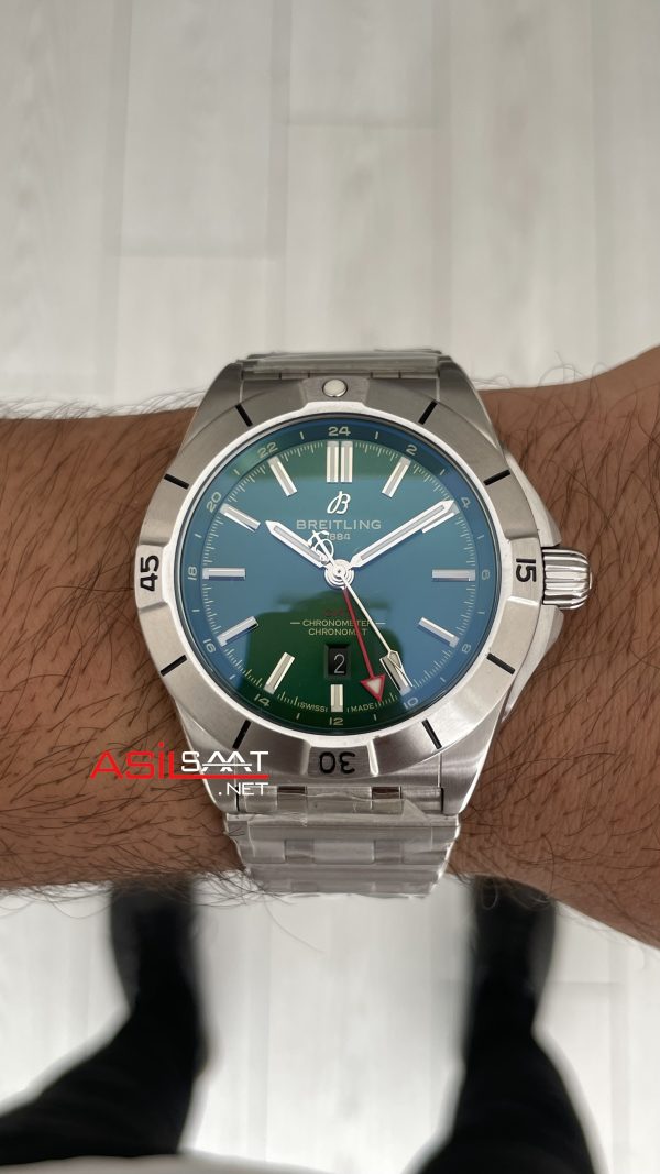 Breitling Chronomat GMT Yeşil Kadran 40mm Replika Saat Breitling Chronomat GMT Yeşil Kadran 40mm Replika Saat