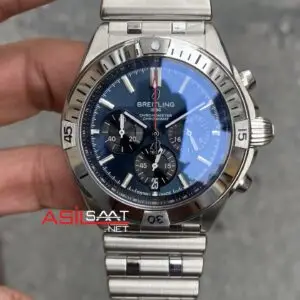 Breitling Chronomat Lacivert Replika Saat