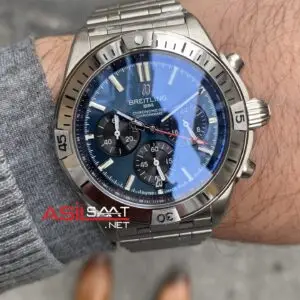 Breitling Chronomat Lacivert Replika Saat