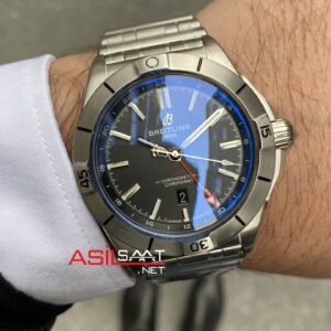 Breitling GMT Chronomat Siyah Replika Saat