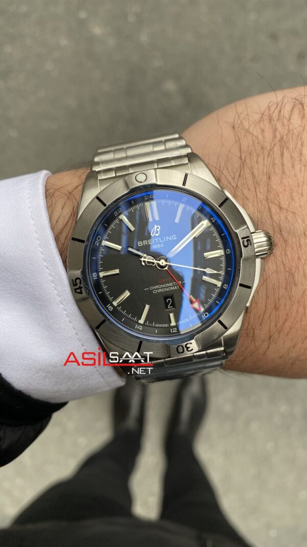 Breitling GMT Chronomat Siyah Replika Saat