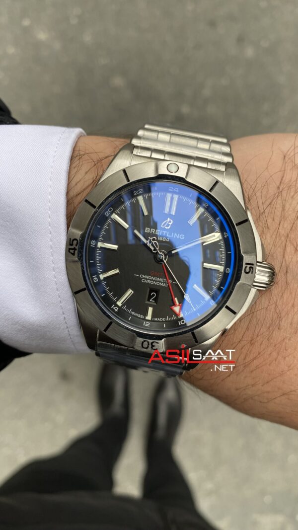 Breitling GMT Chronomat Siyah Replika Saat