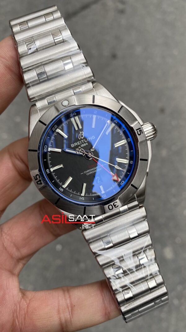 Breitling GMT Chronomat Siyah Replika Saat