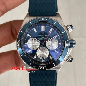 Breitling Super Chronomat B01 Chronograph AB0136 Mavi 44mm Erkek Kol Saati