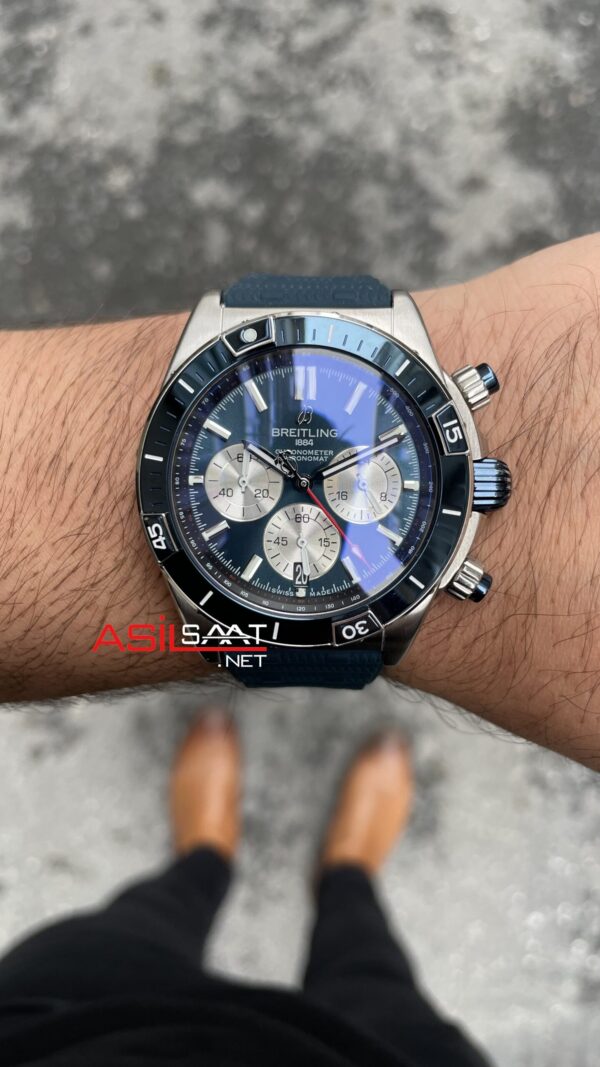Breitling Super Chronomat Mavi B01 AB0136161C1S1 Replika Saat