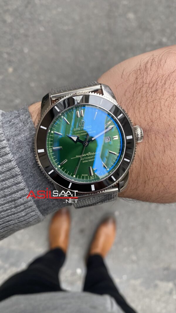 Breitling Superocean Heritage Yeşil Replika Saat