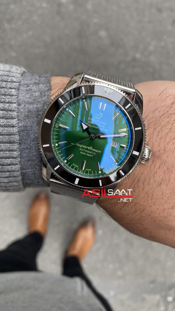 Breitling Superocean Heritage Yeşil Replika Saat