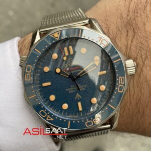 Omega Diver 300M James Bond 007 Seamaster Mavi Replika Saat