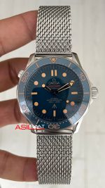 Omega Seamaster Diver 300M James Bond 007 Mavi Kadran 42mm Replika Saat