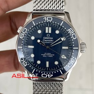 Omega Seamaster Diver 300M James Bond 007 Mavi Kadran 60th Anniversary 42mm Replika Saat