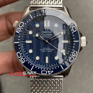 Omega Seamaster Diver 300M James Bond 60th Anniversary Mavi Replika Saat