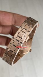 Audemars Piguet Royal Oak Lady Siyah Kadran 67650OR Rose 33mm Kadın Replika Saat