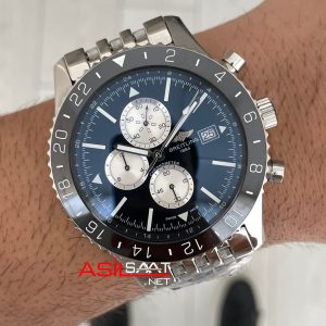 Breitling Chronoliner Y24310 Chronograph Siyah 46mm Replika Saat