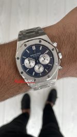 Audemars Piguet Royal Oak Chronograph 26331ST Mavi Kadran 41mm Silver Replika Saat