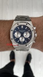 Audemars Piguet Royal Oak Chronograph 26331ST Mavi Kadran 41mm Silver Replika Saat