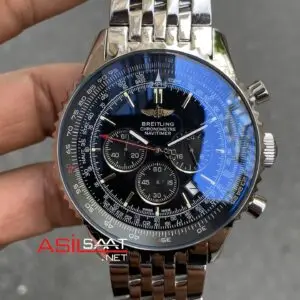 Breitling Navitimer Siyah AB0138 Replika Saat