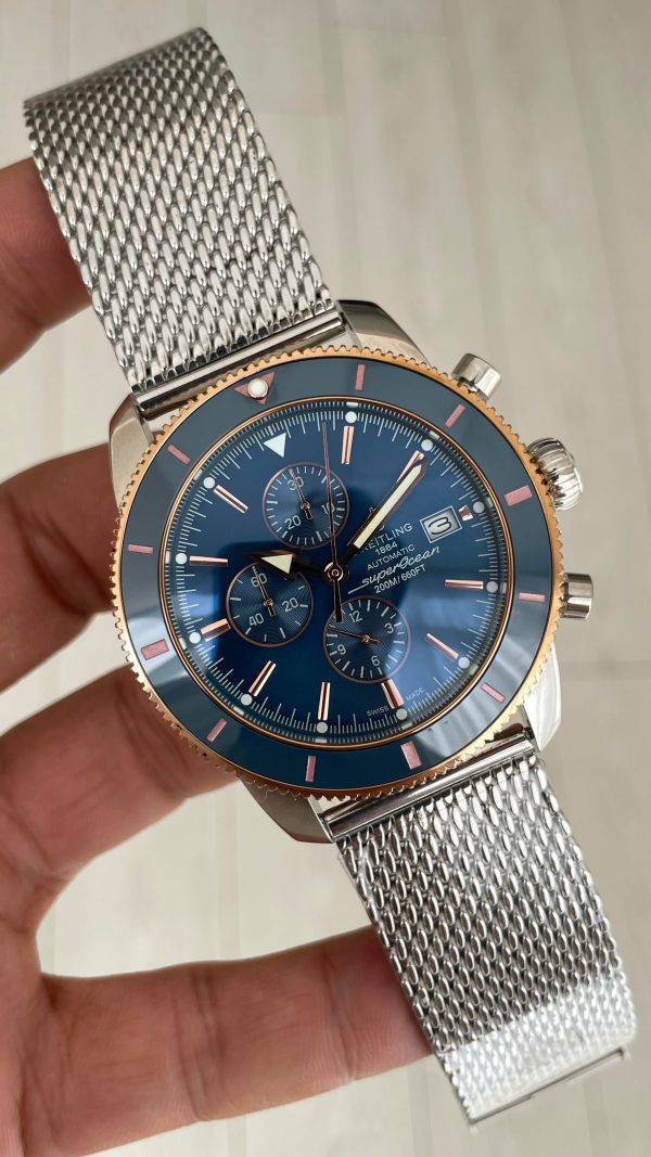 Breitling Superocean Heritage II Chronograph Mavi Kadran 45mm Erkek Kol Saati