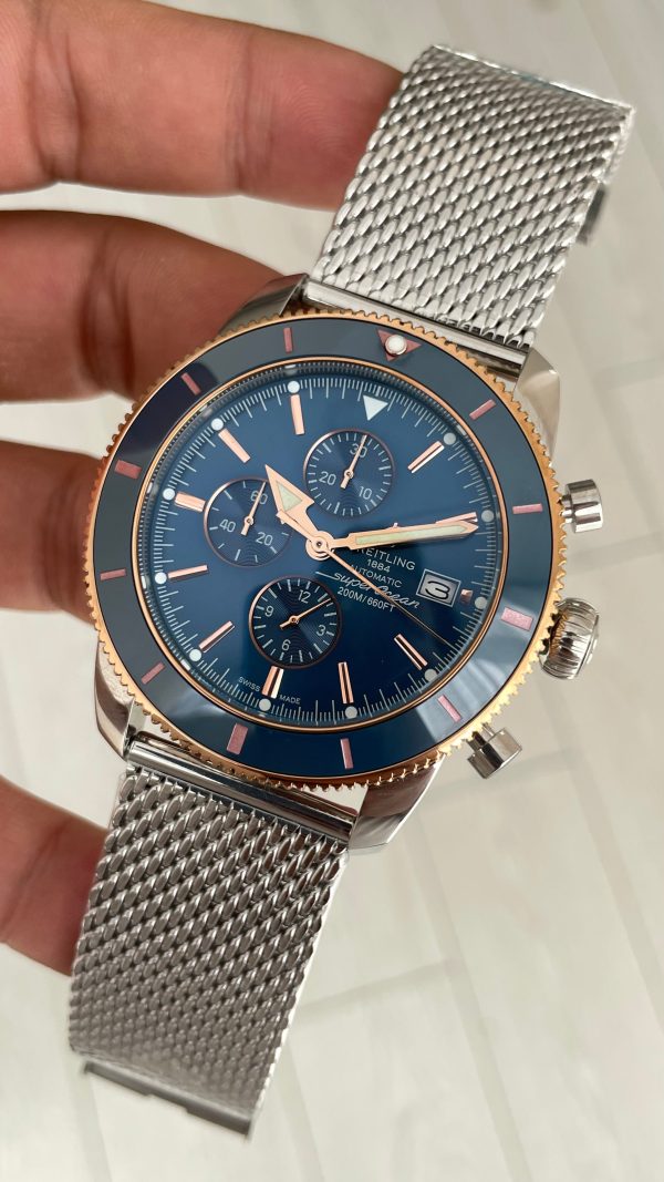 Breitling Superocean Heritage II Chronograph Mavi Kadran 45mm Erkek Kol Saati