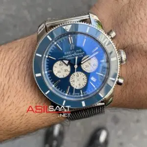 Breitling Superocean Heritage Mavi B01 Chronograph 44 mm AB0162121B1A1 Replika Saat