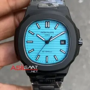 Patek Philippe Nautilus Tiffany 5711 PVD Black Replika Saat