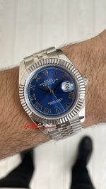 Rolex Datejust Azzuro Blue 126334 Jubilee Mavi Kadran 41mm Replika Saat