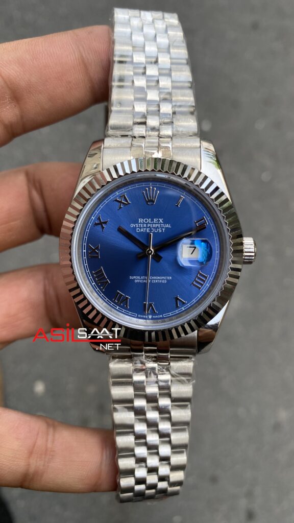 Rolex datejust azzurro blue on sale