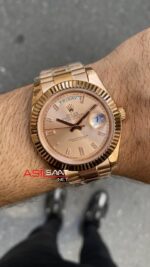 Rolex Day Date Everose 40 mm 218235 Replika Saat