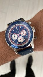 Breitling Navitimer Pan Am B01 Chronograph AB0121 43mm Mavi Kadran